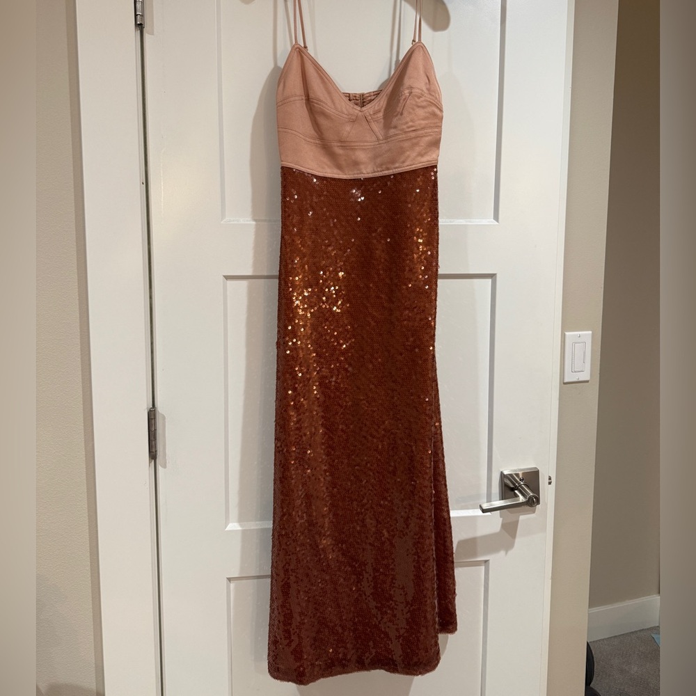 A.L.C. Gisele Sequin Midaxi Empire Dress NWT